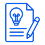 AI-generated content brief icon with structured outline