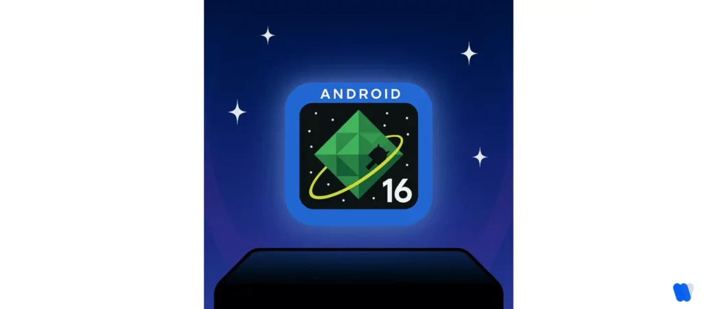 android-16-logo-glowing-against-a-starry-gradient-background-showcasing-refined-ui-in-latest-os-update