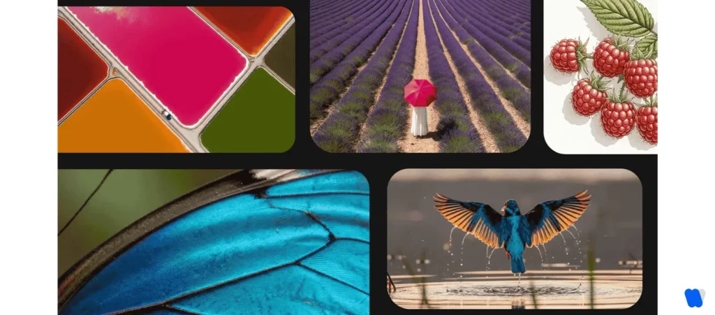 gemini-15-pro-image-grid-featuring-colorful-geo-patterns-botanical-illustration-and-ai-generated-wildlife-scenes