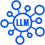 Icon highlighting large language model visibility metrics