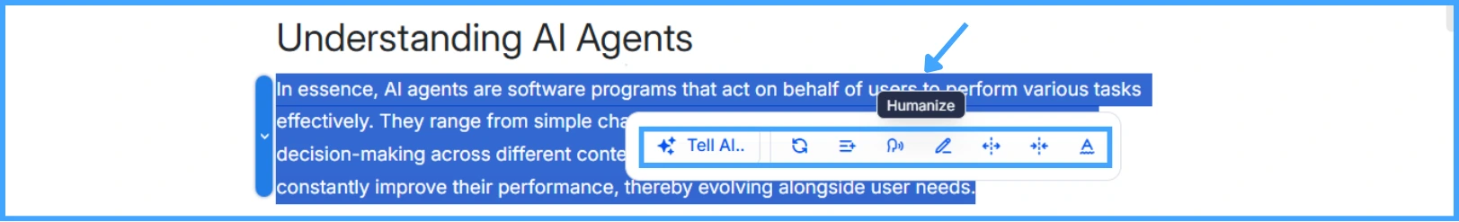tell-ai-kiva-content-tools-rephrase-humanize-grammar-length-editing