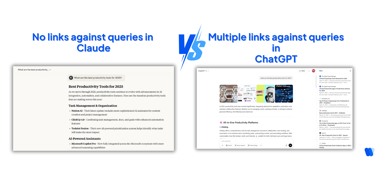 side-by-side-comparison-of-claude-and-chatgpt-responses-to-best-productivity-tools-for-2025-query-showing-no-links-in-claude-vs-multiple-cited-sources-in-chatgpt