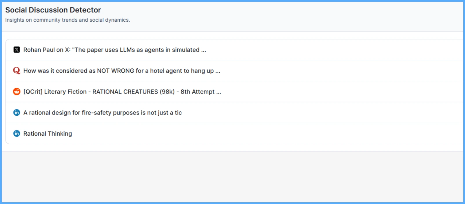 social-discussion-detector-kiva-reddit-x-linkedin-trending-keyword-insights