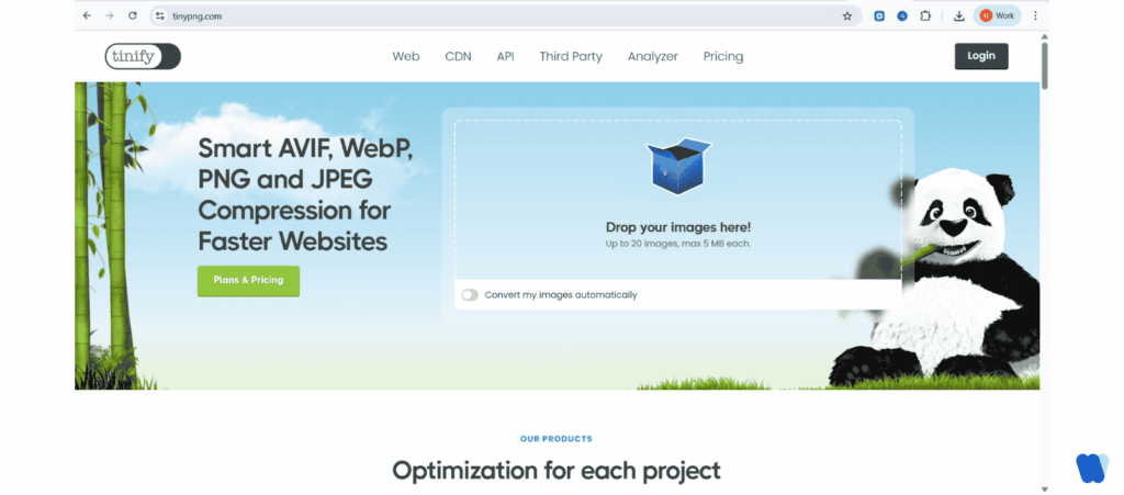 tinypng-homepage-for-image-compression-in-webp-and-jpeg