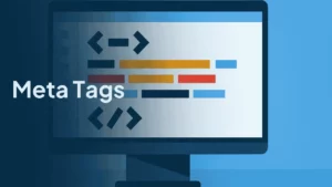 flat-style-computer-screen-with-seo-meta-tag-code-display
