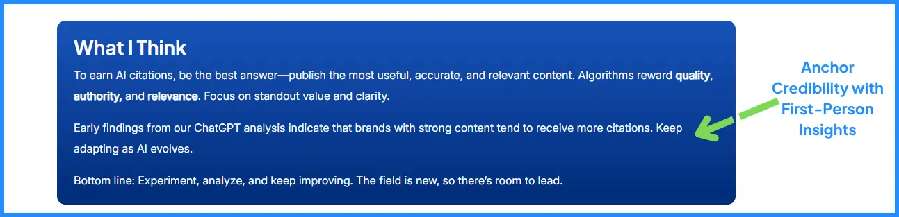 Anchor-Credibility-with-First-Person-Insights-for-LLM-Seeding