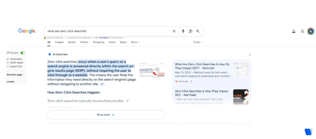 zero-click-search-serp-featured-snippet-ai-overview-seo-impact