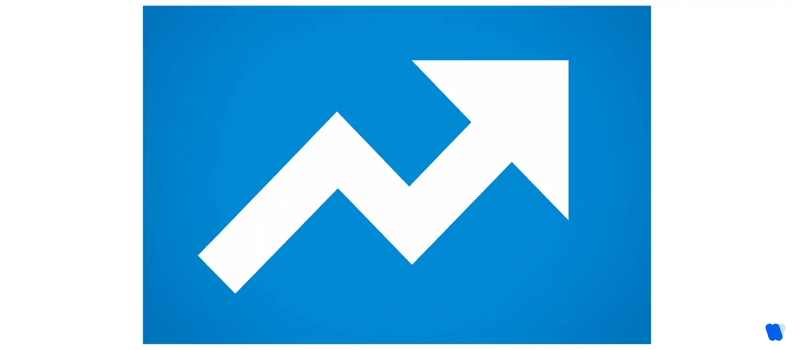 trending-arrow-icon-on-blue-background-for-viral-content-analysis