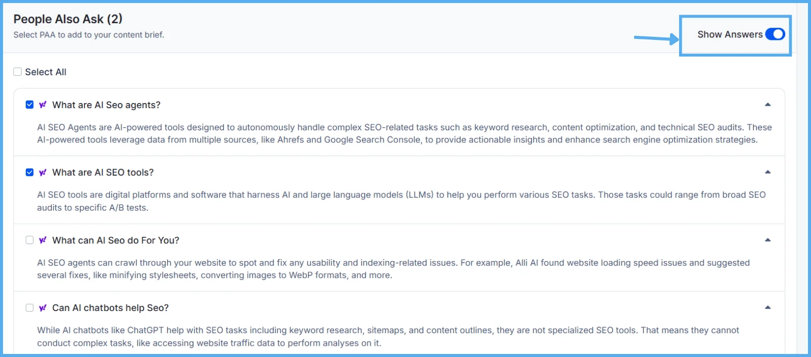 show-answers-toggle-kiva-paa-ai-response-google-bing-yahoo-analysis