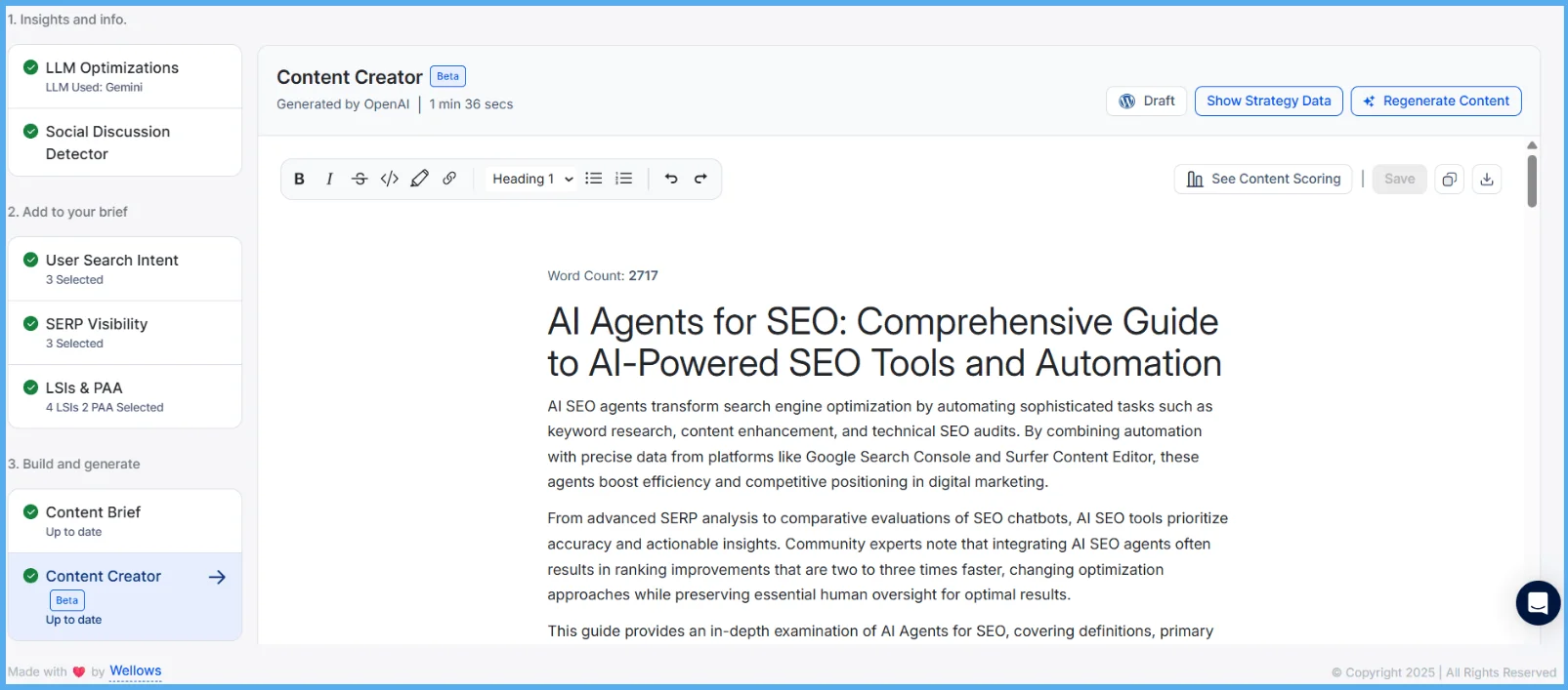 Viewing generated content inside KIVA