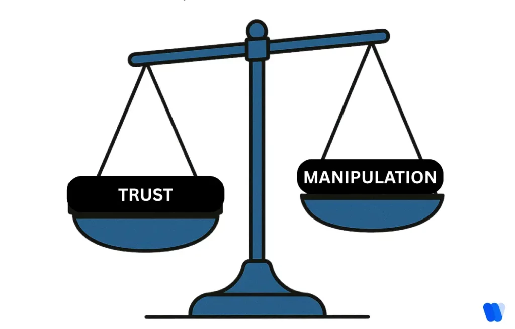 trust-vs-manipulation-balance-scale-in-ai-ethics