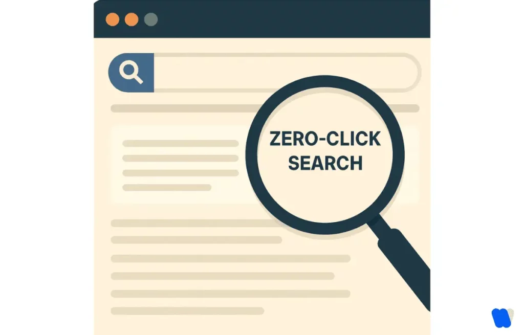 magnifying-glass-highlighting-zero-click-search-on-browser