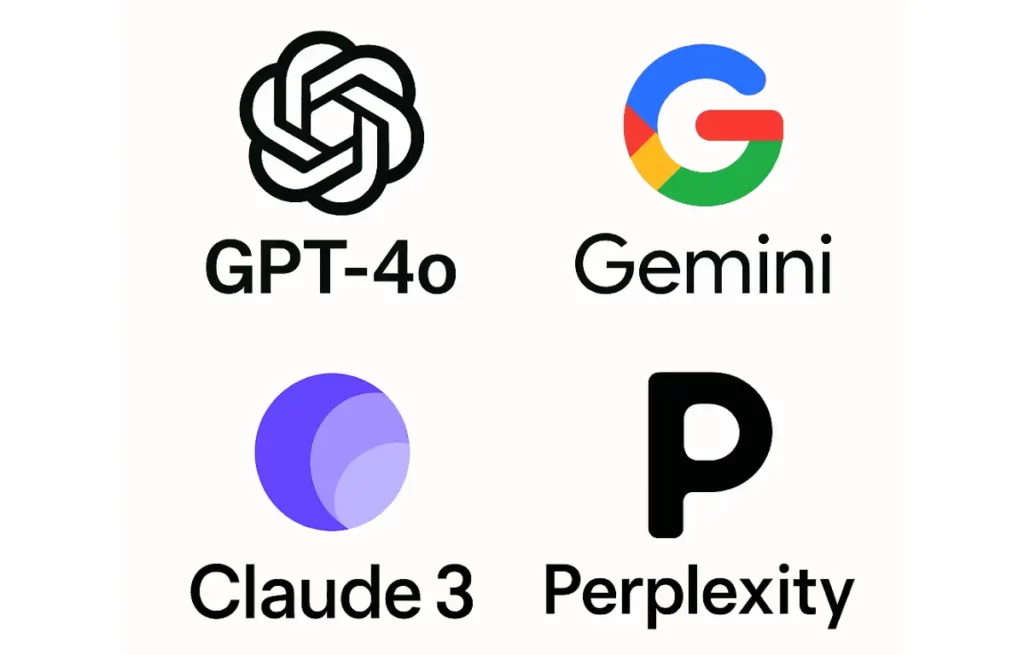 gpt-4o-gemini-claude-3-perplexity-ai-models-logos