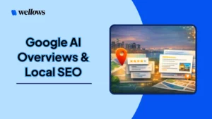 google-ai-overviews-local-seo-illustration-city-map-location-pin-business-reviews-ai-network-visual-search-discovery