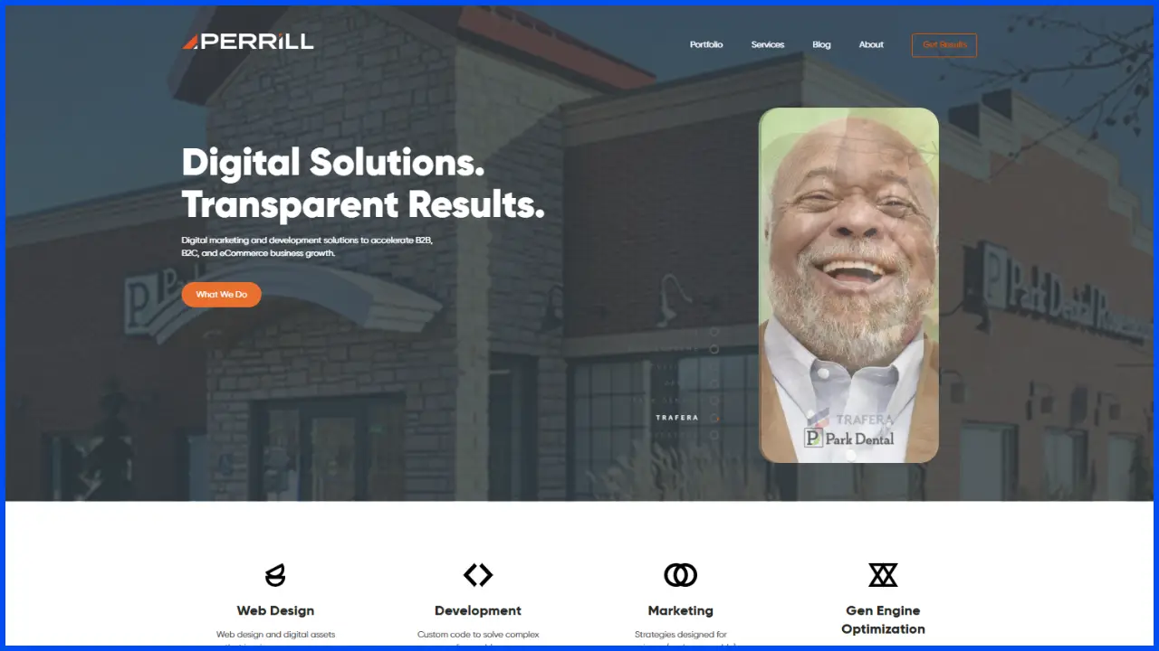 Perrill hybrid SEO and generative engine optimization for mid-market brands