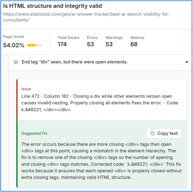 fixes-suggested-by-wellows