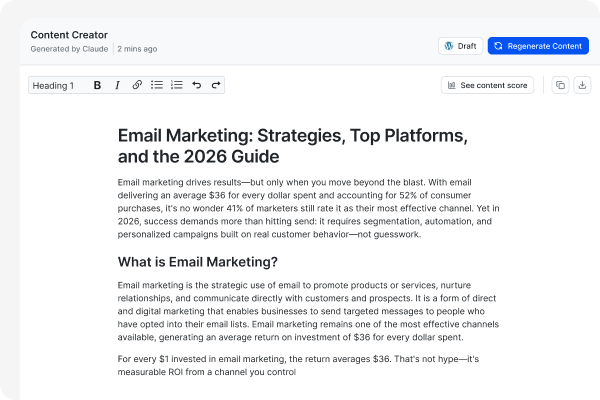 Content Creation feature illustration