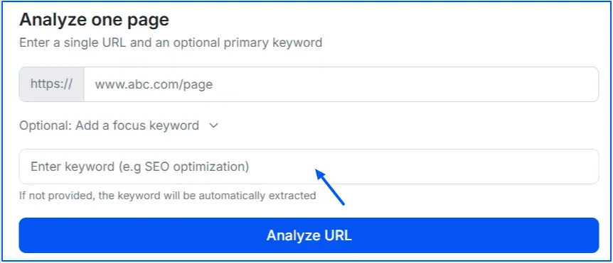 add-keyword-for-page-audit